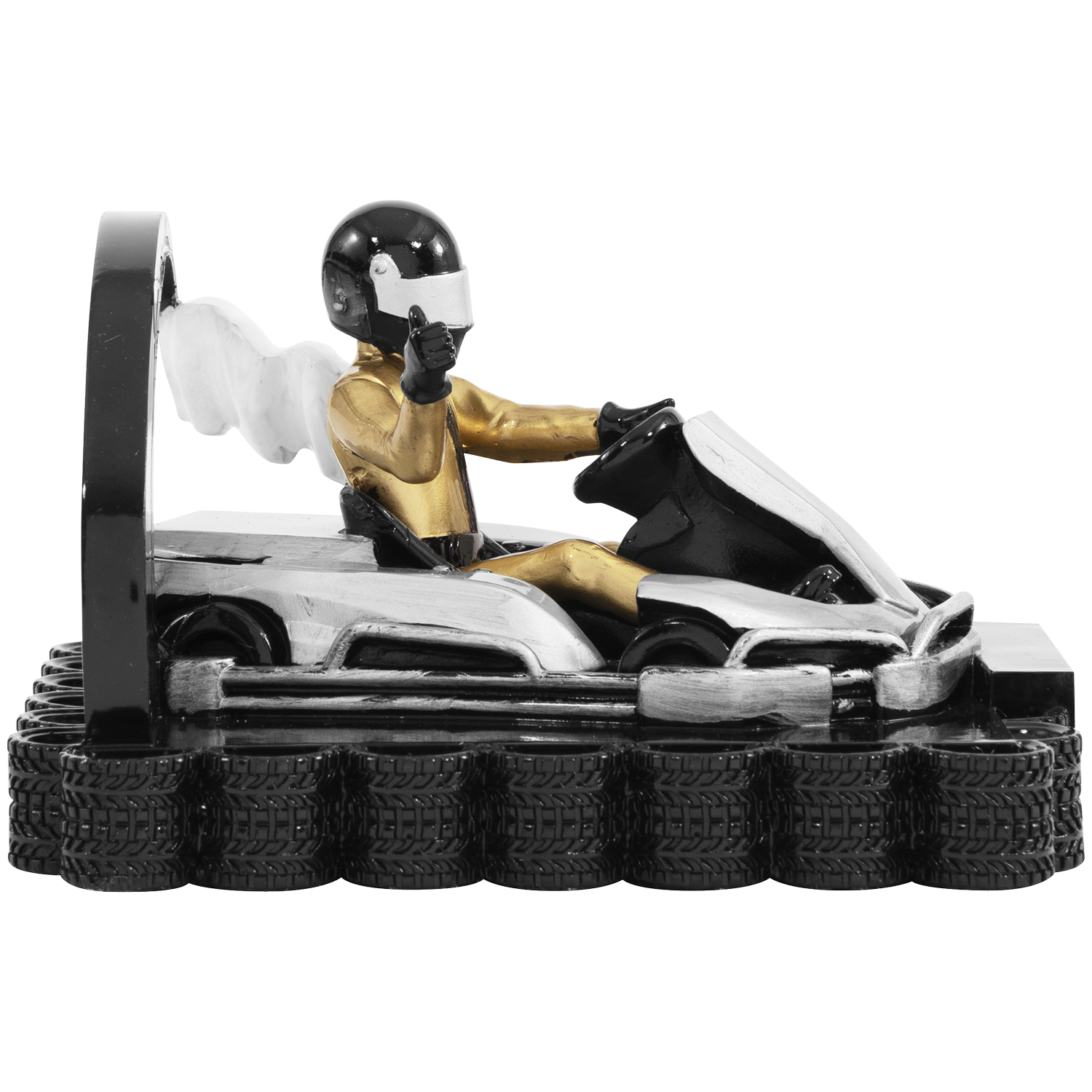 Motorsportaufsteller mit 3D- Kartfahrer (Artikel 4604)