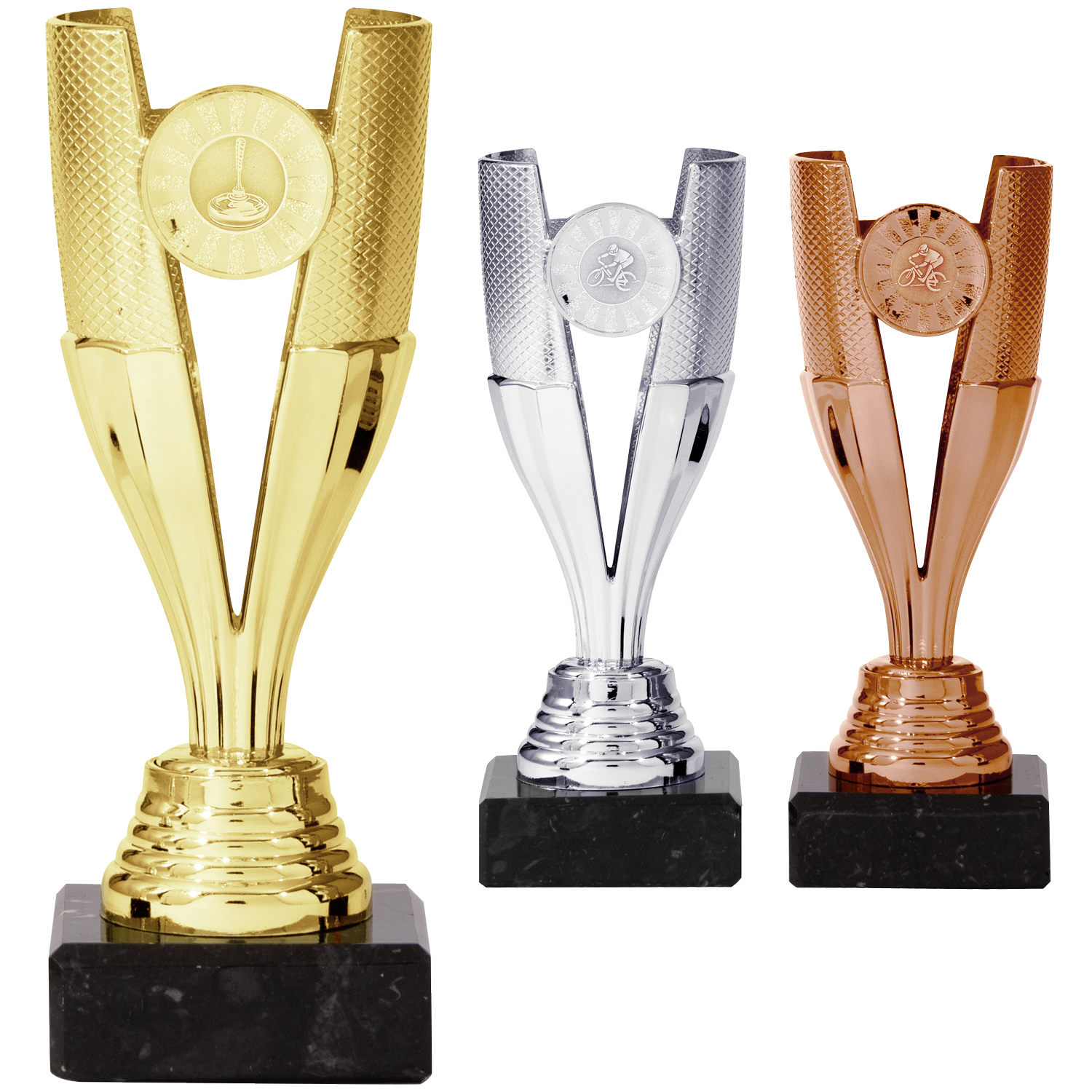 Aufsteller in Gold, Silber und Bronze (Artikel 155 156 157)