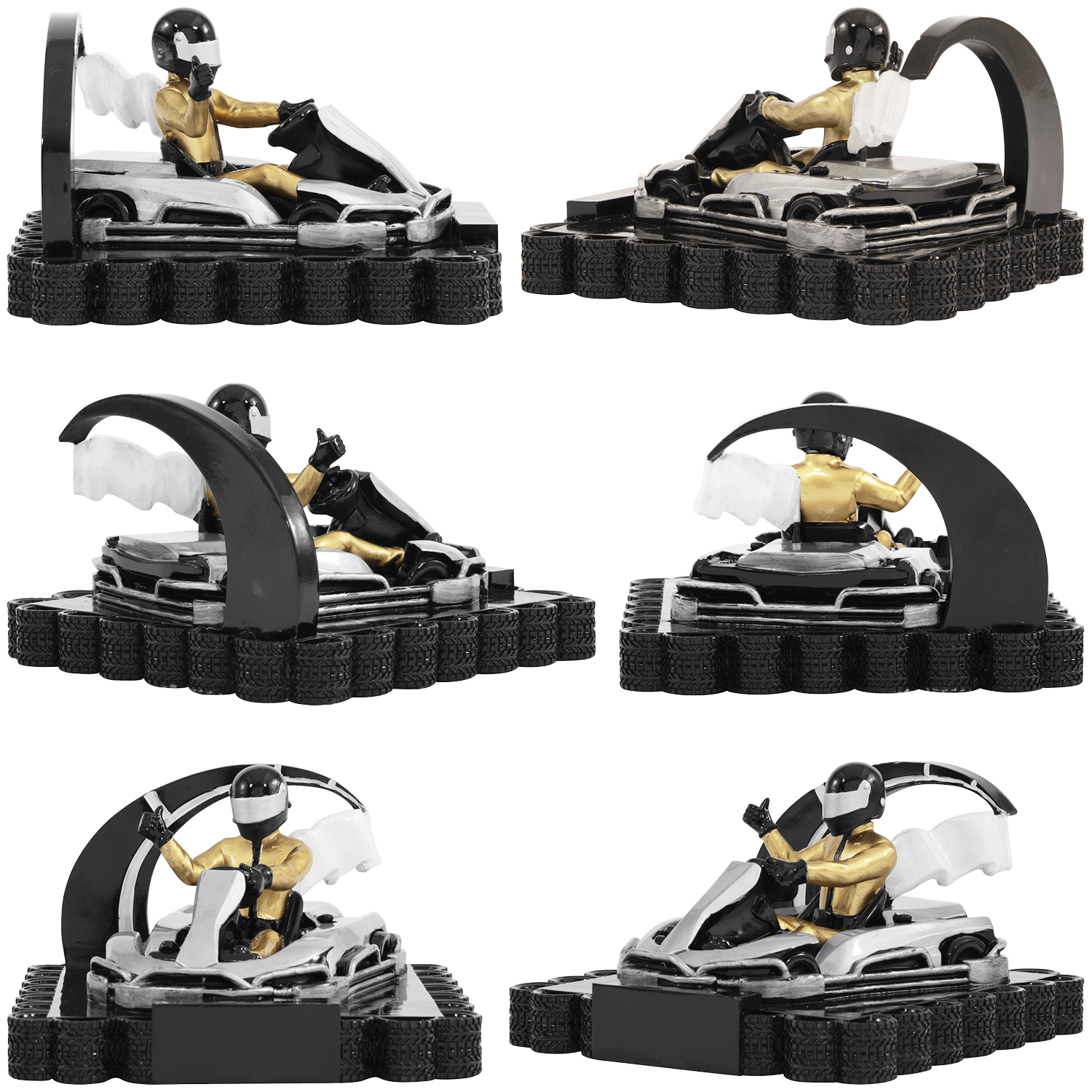 Motorsportaufsteller mit 3D- Kartfahrer (Artikel 4604)