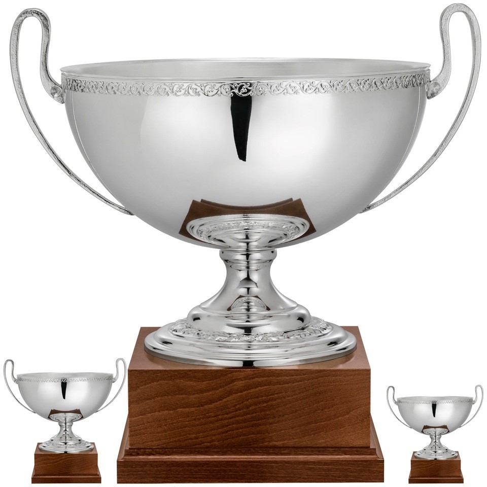 Echt versilberter großer Schalenpokal (Artikel 4937)