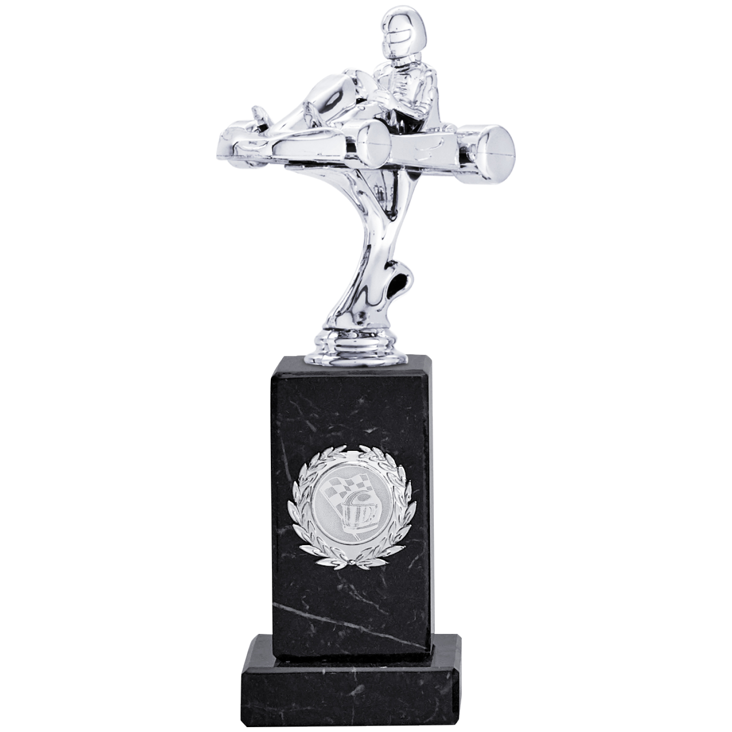 Motorsportfigur auf Marmorsockel (Artikel 4340 4341 4342)