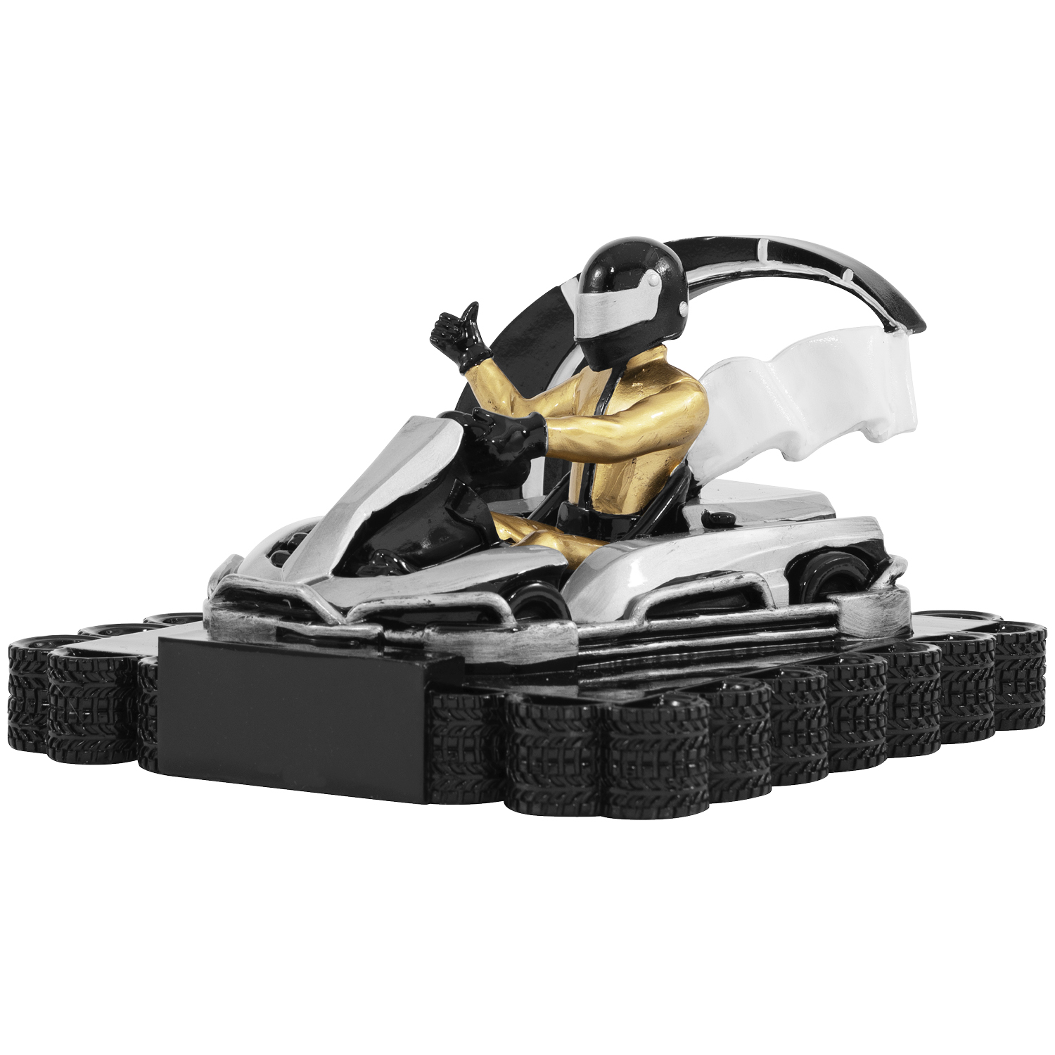 Motorsportaufsteller mit 3D- Kartfahrer (Artikel 4604)