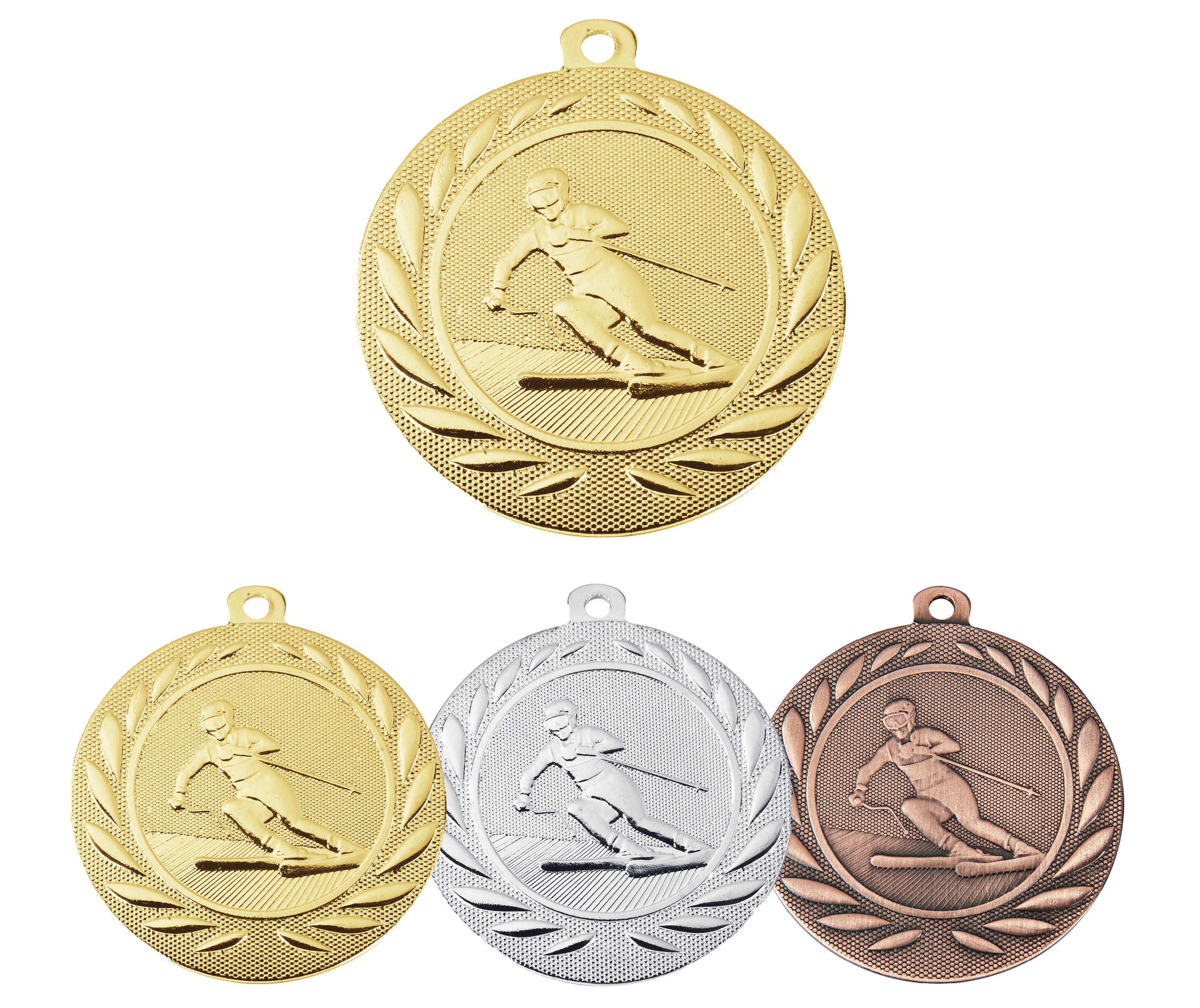 Wintersportmedaille Skifahrer (Artikel 4730)