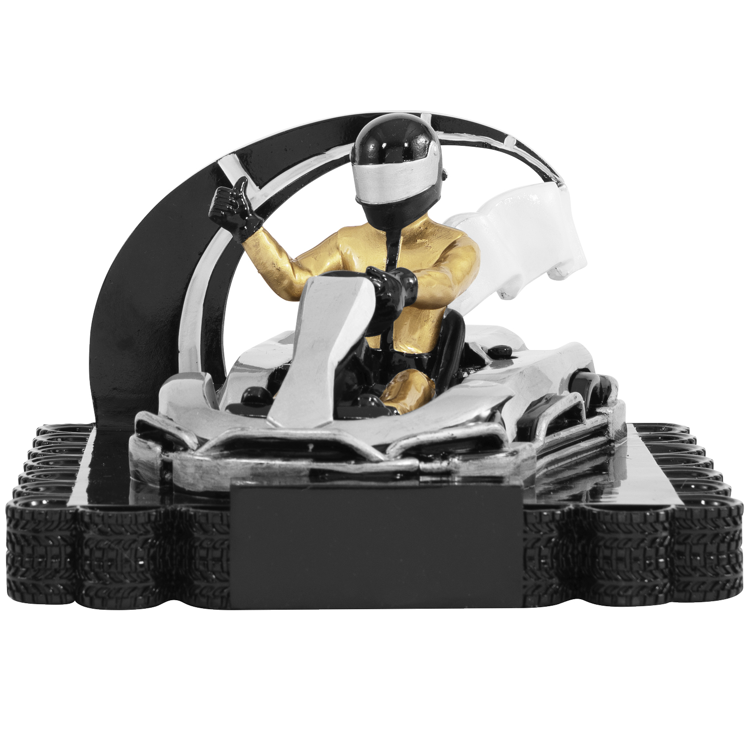 Motorsportaufsteller mit 3D- Kartfahrer (Artikel 4604)
