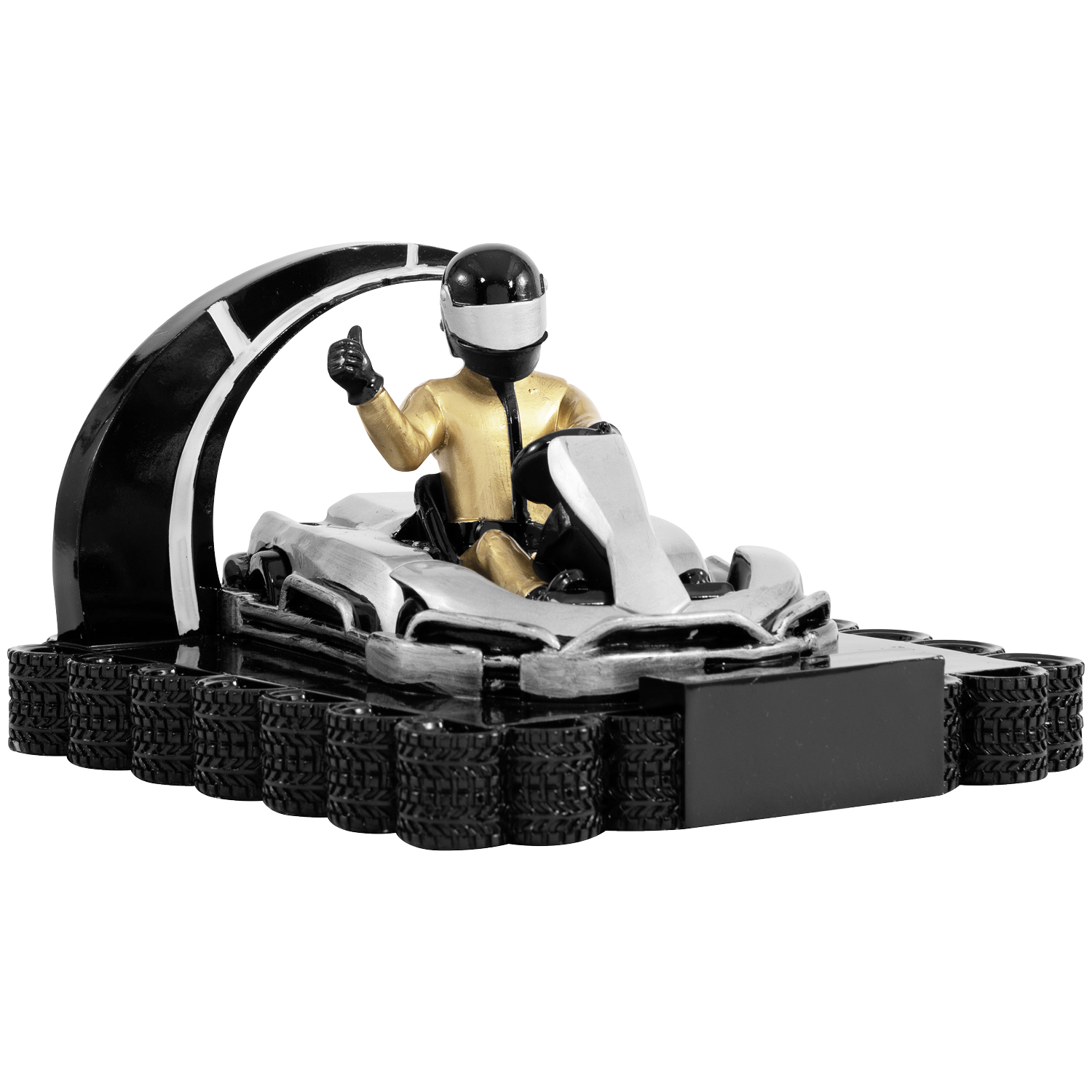 Motorsportaufsteller mit 3D- Kartfahrer (Artikel 4604)